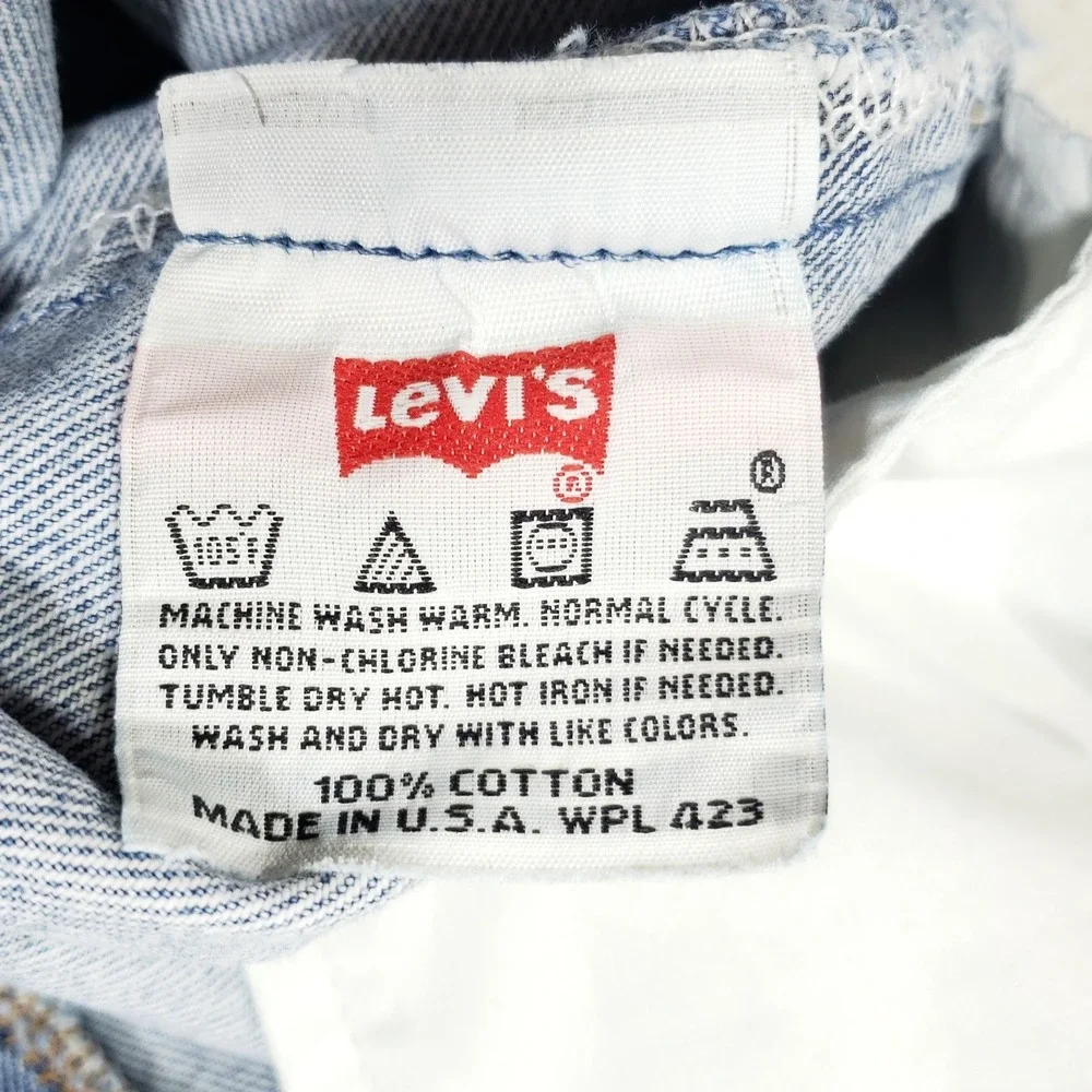 Levi's 501 Jeans Mens 34x34 Blue Vintage Factory 524 El Paso Texas USA Made